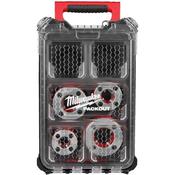 Milwaukee BSPT Alloy Die Head Kit x4 (½/ ¾/ 1/ 1¼) Compatible with the Milwaukee M18FPT114