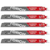 Milwaukee Recip Blade TCT TORCH 230mm x 8 Tpi - 5 Pack image