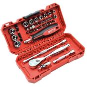 Milwaukee 38 Piece 1/4in Ratchet Driver &amp; Socket set