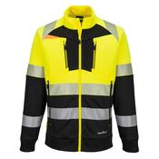 DX490 - DX4 Hi-Vis Class 1 Funnel Neck Zipped Sweatshirt - Yellow/Black