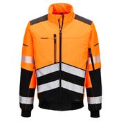 EV468 - EV4 Hi-Vis Softshell Bomber (3L) Orange/Black