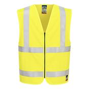 FR615 - Bizflame Hi-Vis FR Zip Vest - Yellow image