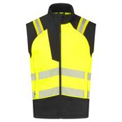FR719 - PW3 Modaflame Softshell Hi-Vis FR Gilet - Yellow/Black