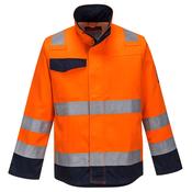 MV35 - Modaflame Work HVO Multi-Norm Contrast FR Jacket - Orange/Navy image