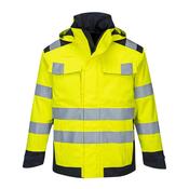 MV70 - Modaflame Rain+ Hi-Vis Multi-Norm Contrast FR Jacket - Yellow/Navy