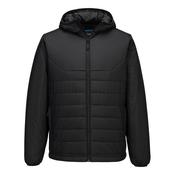 S608 - Professional Hooded Insulated Baffle Jacket - Black image