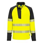 T172 - PW3 Hi-Vis 1/4 Zip Sweatshirt - Yellow/Black