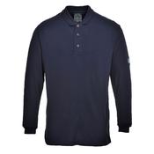 FR10 - Modaflame Knit FR Long Sleeve Polo Shirt - Navy