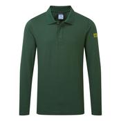 AS23 - Anti-Static ESD Polo Shirt L/S - Forest Green image
