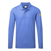 AS23 - Anti-Static ESD Polo Shirt L/S - Hamilton Blue image