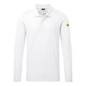 AS23 - Anti-Static ESD Polo Shirt L/S - White image