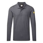 AS23 - Anti-Static ESD Polo Shirt L/S - Zoom Grey image