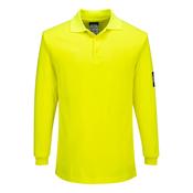 FR805 - Modaflame Knit FR Long Sleeve Polo Shirt - Yellow