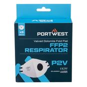 P210 - FFP2 Valved Dolomite Fold Flat Respirator (Pk3) - White