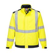 MV72 - Modaflame Softshell Hi-Vis Multi-Norm FR Jacket - Yellow/Navy