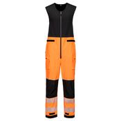 T150 - PW3 Hi-Vis Rain Salopettes (3L) Orange/Black