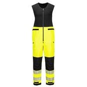 T150 - PW3 Hi-Vis Rain Salopettes (3L) Yellow/Black