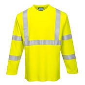 FR96 - Modaflame Knit Hi-Vis FR Long Sleeve T-Shirt - Yellow image
