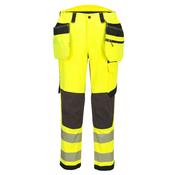 EV448 - EV4 Hi-Vis Stretch Detachable Holster Class 2 Trousers - Yellow/Black image