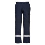 FR401 - Bizflame Work Lightweight Stretch Panelled FR Trousers - Navy image