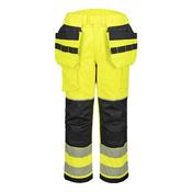 FR427 - PW3 Modaflame Rain+ Hi-Vis FR Winter Holster Trousers - Yellow/Black