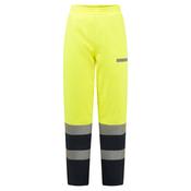 FR434 - Bizflame Rain+ Hi-Vis Multi-Norm Contrast FR Winter Trousers - Yellow/Navy