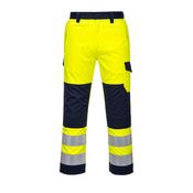 MV46 - Modaflame Work Hi-Vis Multi-Norm Contrast FR Trousers - Yellow/Navy image