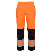 T143 - Hi-Vis Mesh Panel Trousers - Orange/Navy image