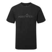 B198 - Portwest Cotton T-Shirt S/S - Black