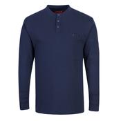 FR32 - Bizflame Knit FR Long Sleeve Henley - Navy image