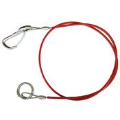 TRAILER BREAKAWAY SAFETY CABLE 1M WITH RING AND CABLE COVER