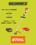Stihl FSA 120 R + Battery + Charger Bundle image