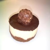 Ferrero Rocher Cheesecake Slice image