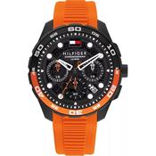 Tommy Hilfiger 1792234 Th-Regatta Orange Silicone Bracelet Men's Watch
