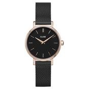 Cluse CW010211004 Boho Chic Petite Watch Mesh, Full Black, Rose Gold Colour Women's Watch image
