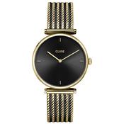 Cluse CW10403 Mesh Stainless Steel Black Gold Colour Women's Watch image