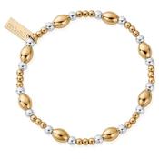 Chlobo Mixed Metal Cute Oval Bracelet