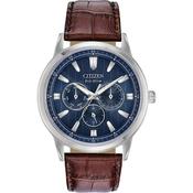 Citizen BU2070-12L Corso Men's Brown Leather Strap Buckle Watch