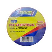 SAFELINE 19MM X 20M PVC ELECTRICAL TAPE RED image