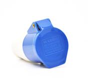 SAFELINE 16AMP 220V COUPLER/SOCKET  BLUE image