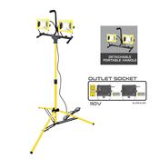 SAFELINE LED 50 WATT TELESCOPIC DOUBLE 110V LIGHT 3M CABLE 5000LM
