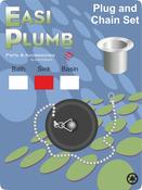 Easy Plumb Poly Sink Plug &amp; Chain Set image