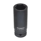 BENMAN IMPACT DEEP SOCKET, BLACK, 1/2", 78MML 23MM image