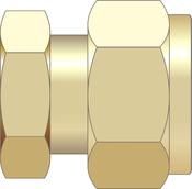 Easy Plumb 1/2" Brass Compression Stop End image