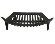 FIRESIDE ESSENTIALS BLACK CAST IRON FIRE GRATE 14"