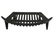 FIRESIDE ESSENTIALS BLACK CAST IRON FIRE GRATE 18"