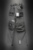 IMPACT KIDS SOFTSHELL WORK TROUSERS - 3/4 / GREY/BLACK
