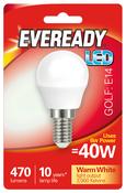 EVEREADY 6W (40W) E14 LED GOLF BALL 470 LUMENS