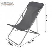 BODRUM DECK CHAIR IN GREY ANTHRACITE
