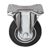 FF GROUP INDUSTRIAL BLACK CASTER FIXED 125MM